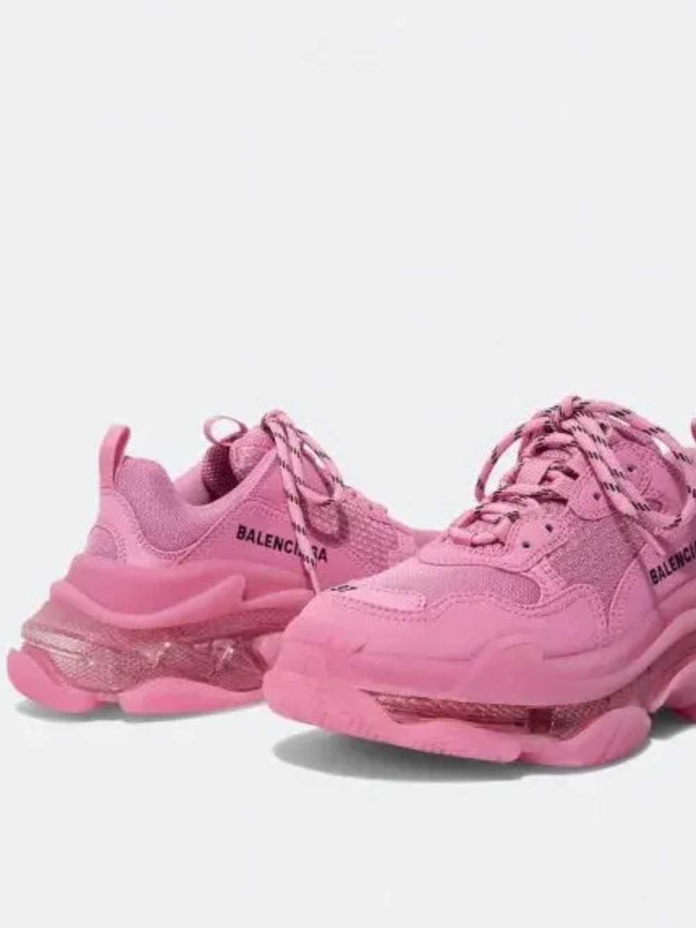 Balenciaga Triple S Platform Sneakers in Pink Size 38